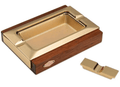 Cendrier Cigare Vasari en Bois et Laiton Doré — 2 Reposoirs