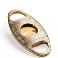 Coupe-Cigare Florentin Double Lame — Inox Gravé Baroque