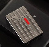 Briquet Cigare Tempête Métal Gunmetal — Double Torche Butane