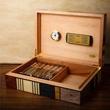 Cave à Cigares Mosaïque — Marqueterie Bois Précieux 40 Vitoles
