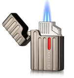 Briquet Cigare Tempête Métal Gunmetal — Double Torche Butane
